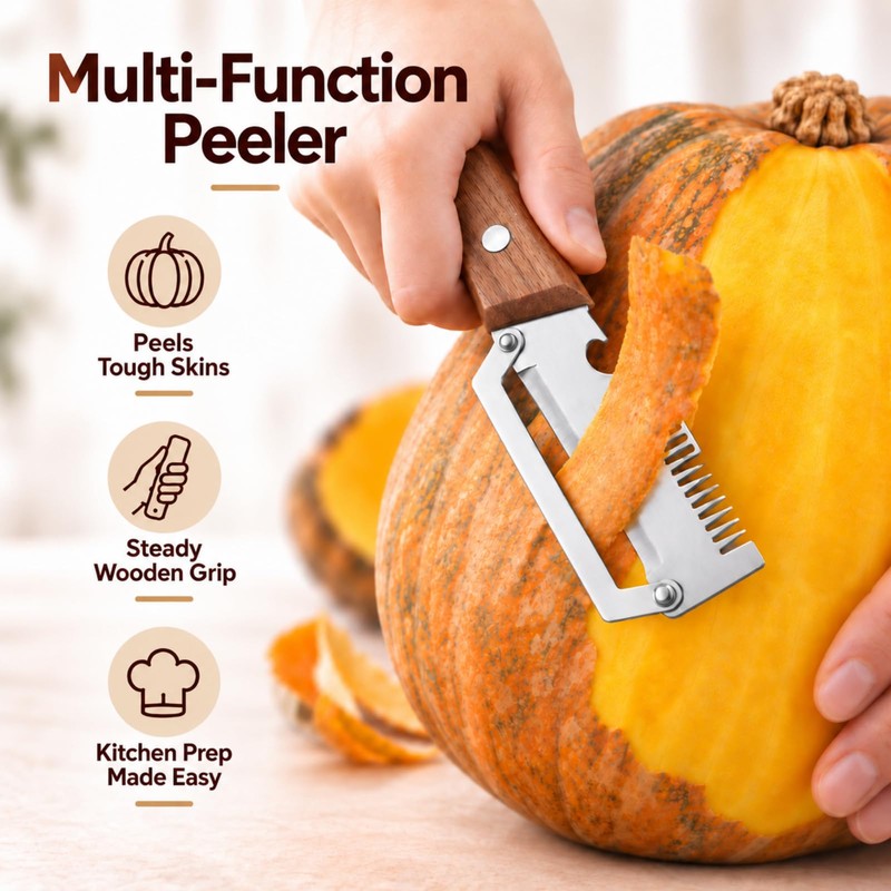 3-Piece Vegetable Peeler Set with Cabbage Shredder and Julienne Y-Peeler