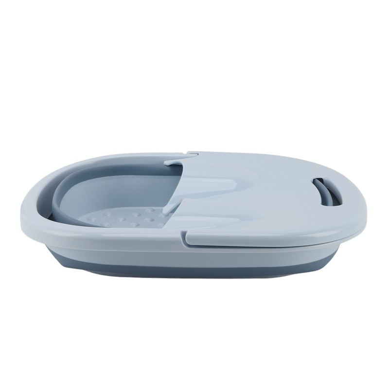Foldable Foot Bath Basin with Massage Acupoint PP Silicone Foot