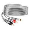 Steren Cable Reforzado Plug 3,5 Mm A 2 Plug Rca