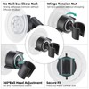 Cobbe Wall Mount Hand held Shower Head Holder - 360