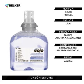 Gojo Jabón En Espuma Premium Antibacterial Gojo (4)