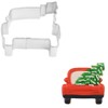 R&M Truck With Tree 3.25" Tinplated Cookie Cutter, Silver