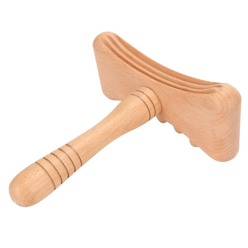 Wooden Gua Sha Tool Portable Rounded Edges Wood Scraping Massage