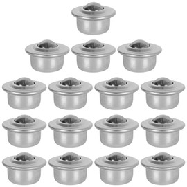 16PCS 5/8 Inch Roller Ball Transfer Bearing, Ball Bearing Rollers, Stainless Steel Ball Transfer Bearing Casters Universal Base Conveyor Roller Ball for Conveyor, Roller Stand, Load Capacity 33 lbs