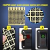 Nilight 2 Gang Rocker Switch Panel 12V 24V DC Red