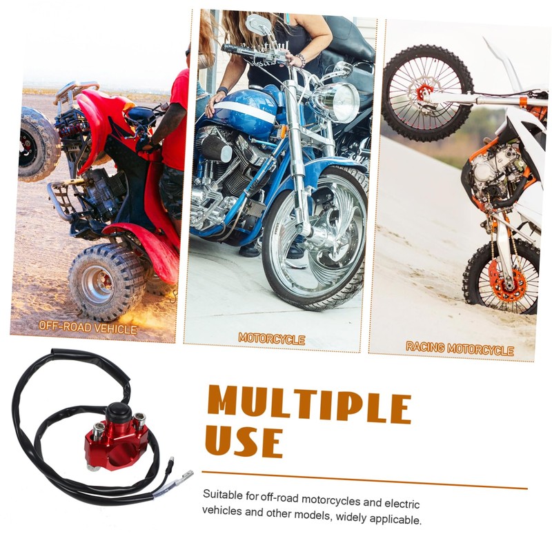 Mikinona Motorcycle Ignition Coil Switch with Horn Function Durable CNC