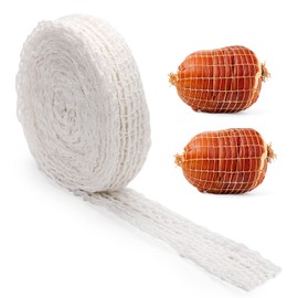 10m Meat Netting Roll, 16 Hole Elastic Ham Netting Smoked Meat Poultry Ham Sock Netting Beef Netting Precut Mesh Butcher Twine Netting for Making Delicious Meat Sausages