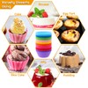 54 Pack Silicone Muffin Cups, Selizo Silicone Cupcake Baking Cups