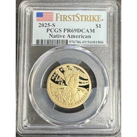 2025 S Sacagawea Native American Dollar PCGS PR69DCAM First Strike