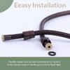 Flexible Shower Hose 59 Inches, APLusee 304 Stainless Steel Shower