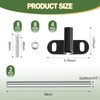 Blulu 2 Set Heavy Duty Wheelbarrow Axle Bracket Set Compatible