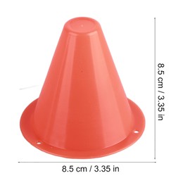 Cones Sports for Kids, 3.4" Super Mini Soccer Cones, Plastic Traffic Cones, Small Training Cones Set for Soccer Practice, Agility Field Cone Marker for Training, Party, Activity, Traffic (Orange)