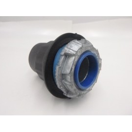OCAL PVC Coated Zinc Hub Connector 1" Pipe Size w/ Thermoplastic Throat