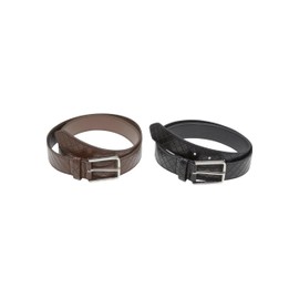 Urban Classics Men's Belt, Black/Silver+Brown/Silver