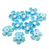 10 PCS 3D Flower Ceramic Tiles,1.6" Handmade Procelain Ceramic Flowers