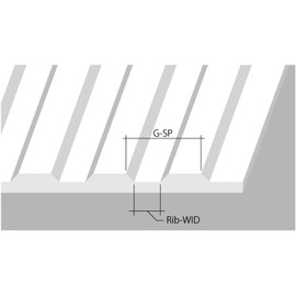 Evergreen 70EG4525 Scale Model Plastic Sheet, Metal Siding, Thickness: 0.04 inch (1 mm), Groove Spacing, 0.03 inch (0.75 mm), Rib Width: 0.01 inch (0.25 mm), 1 Piece Model Material