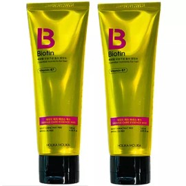 Holika Holika 홀리카홀리카 비오틴 데미지 케어 에센스 왁스 2개세트 (120ml+120ml) Holika Holika Biotin Damage Care Essence Wax 2-Set (120ml+120ml)