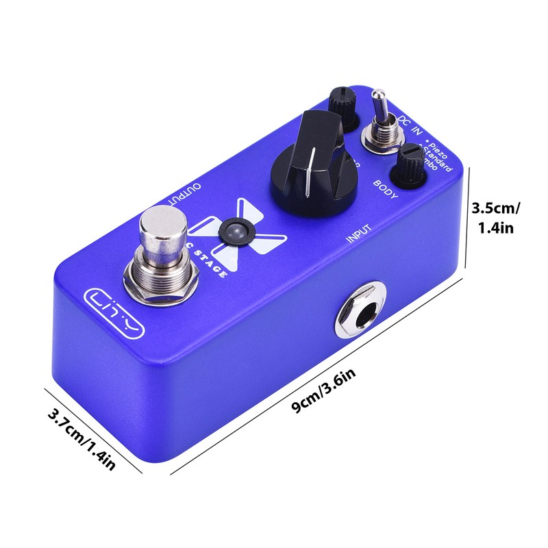Lity Acoustic Simulator Guitar Pedal AC Stage Mini Pedal 3