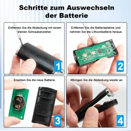 Garage Door Handheld Transmitter Compatible Remote Control 868.3 BS MHz Garage Door Opener, 1 Piece Garage Door Remote Control Compatible with Hörmann HSM2 HSE2 HS1 HS4 HSZ1 HSZ4