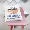 MUGFFINS PLASTIC SURGEON man Cushion Padding included - in German