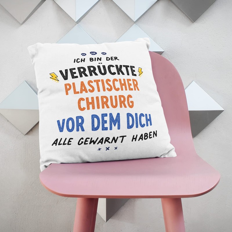 MUGFFINS PLASTIC SURGEON man Cushion Padding included - in German