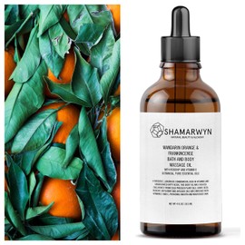 shamarwyn Mandarin Orange & Frankincense Body Oil | Natural Organic Bath & Massage Moisturizer with Rosehip & Vitamin E | 4oz
