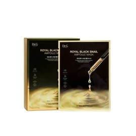 DR.G Royal Black Snail Ampoule Mask 10 sheets / DR.G 로얄 블랙스네일 앰플 마스크 10매