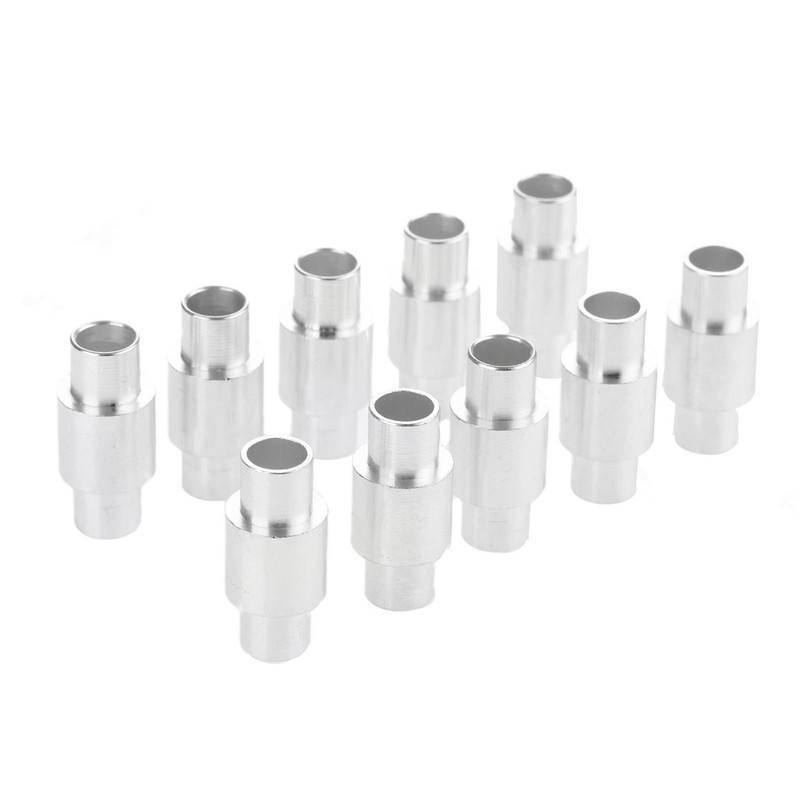 10個入り ベアリング インラインスケート ローラースケートホイール スペーサー 修理ツール アルミ製 交換部品 シルバー 23.5mm