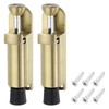 sourcing map 2 Pack Kickdown Door Stop, Spring Loaded Telescopic
