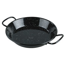LACOR - 60188 - Malteiron Paella Pan, Mini Paella Pan, Ideal for Presenting, Serving and Cooking, Enamelled Steel Cover, Diameter 28 cm