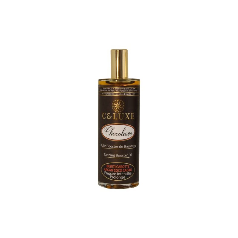 Chocoluxe Natural Tanning Oil: Tan Activator, Accelerator and Extender, Pre