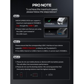 MOVE SPEED 1TB External SSD, 2100MB/s TLC Reliable Transfer Portable SSD with USB 3.2 Gen2x2 + Type C, Cool USB Drive for Phone/Windows/Mac (SP20)