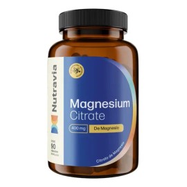 Citrato Magnesio Nutravia 400mg Cápsulas Sabor Vegano