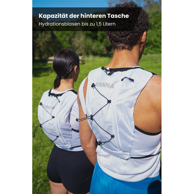 Chaleco Trail Running (White, M-L)