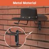 4-Pack Wall-Mounted Multi-Purpose Helmet Storage Display Rack - Durable Metal