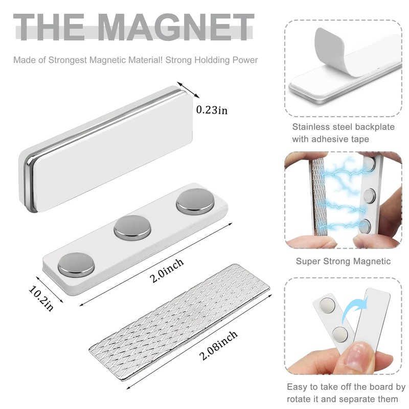 Blackout Blind Accessory,12Pair Magnetic Closure With Adhesive(Metal Board With Adhesive+Magnetic