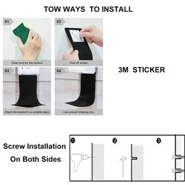 Drip Tray for Wall Mounted Soap Dispenser, Prevent Dripping and Spraying, Dispenser Stand, Black