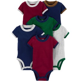 Simple Joys by Carter's Baby Boys' 6-Pack Short Sleeve Bodysuits