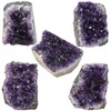 mookaitedecor Natural Amethyst Druzy Segment Raw Piece Gemstone Amethyst Crystal
