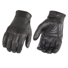 Milwaukee Leather Men’s Touch Screen Premium Leather Perforated Glove w/Flex Knuckles MG7516 (X-Large)