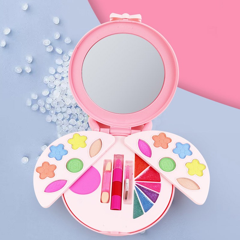 Little Girls Cosmetics Toy High Simulation Safe Kids Makeup Set