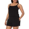 Maxine Of Hollywood womens Plus-size Romper One Piece Swimsuit, Black