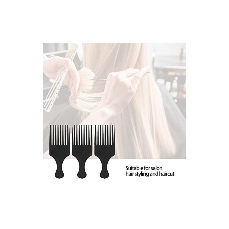 3 Púas Afro Pick Afro para el Cabello, Púas para