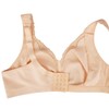 sheroine Plus Size Soft Cotton Wirefree Ultrathin Unpadded Bra(Light Nude,46D)