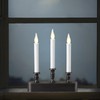 FESTIA Elegant Battery Operated Window Candelabra with Timer - 3