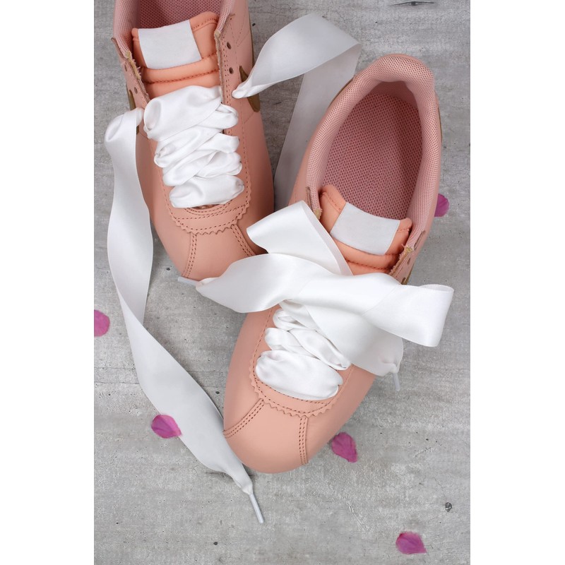 COOL LACE Satin Ribbon Shoelaces Flat Shoe Laces for Sneakers