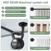 Hei! Dear Black Curtain Rod,Curtain Rods for Windows 48 to