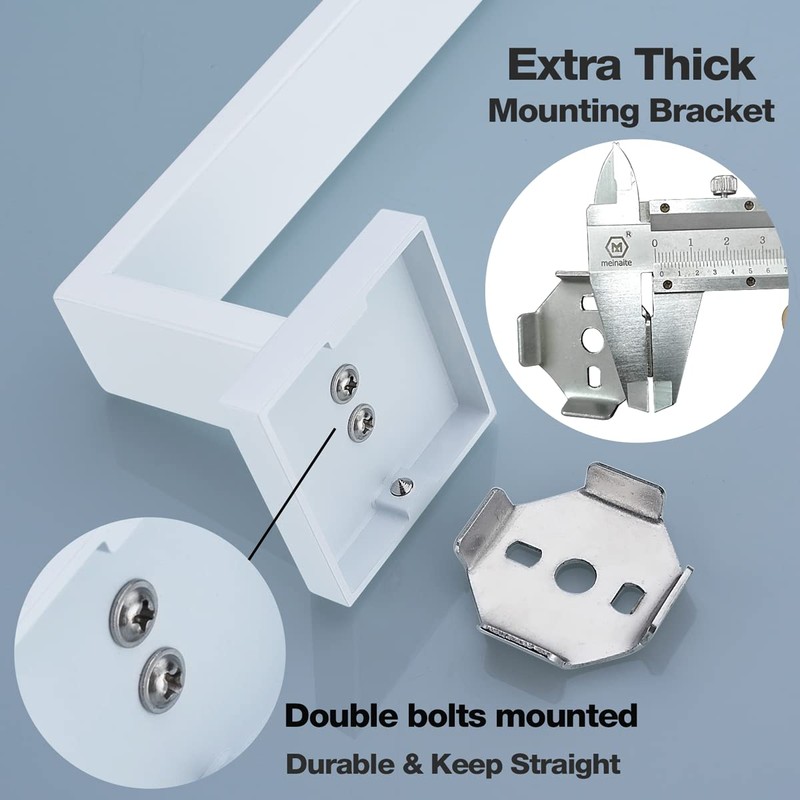 TRUSTMI Bathroom Hardware Accessories Set 5-Piece Square Towel Bar Assembly