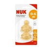 Nuk First Choice+ Latex Teat 0-6Month Medium Feed Hole BPA