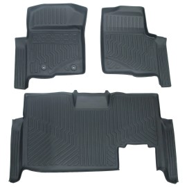 Unbranded Car Floor Mats for 09-14 Ford F-150 SuperCrew,No Fit Regular Cab & Supercab